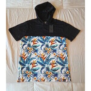 Westy Hawaiian Print Hooded T-Shirt New with tags NWT
